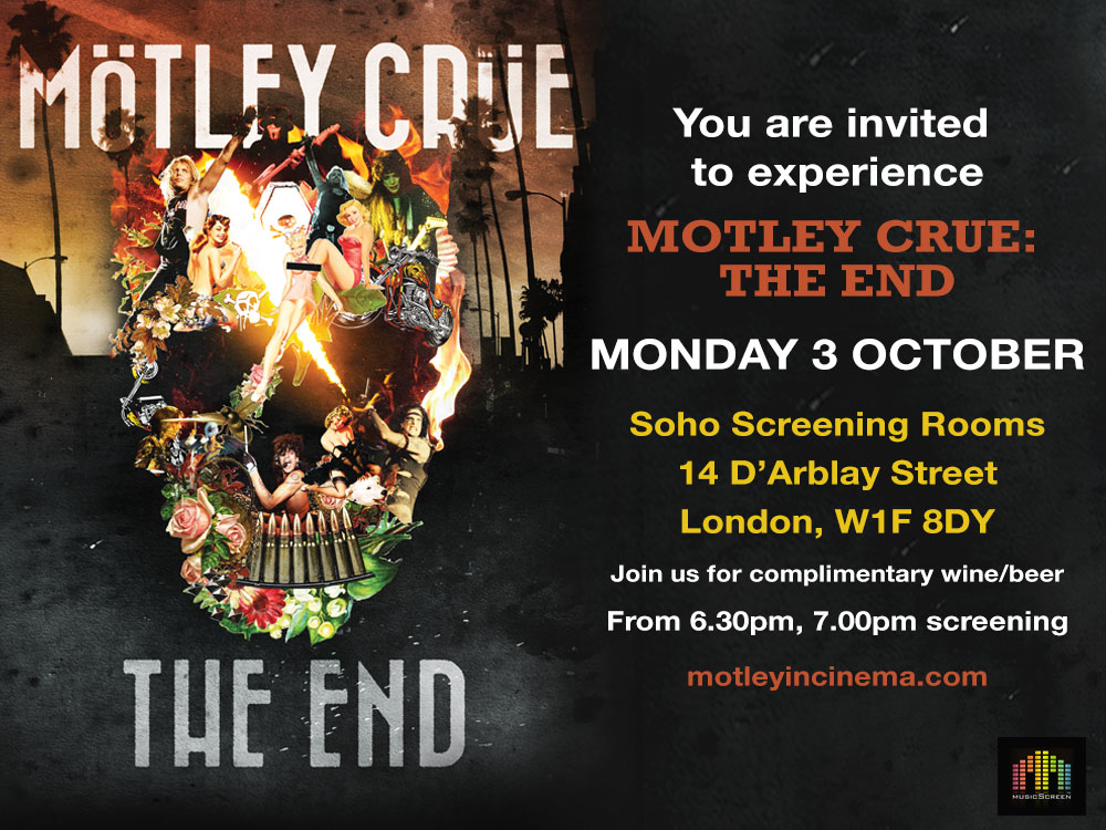 Motley Crue The End Preview Invite