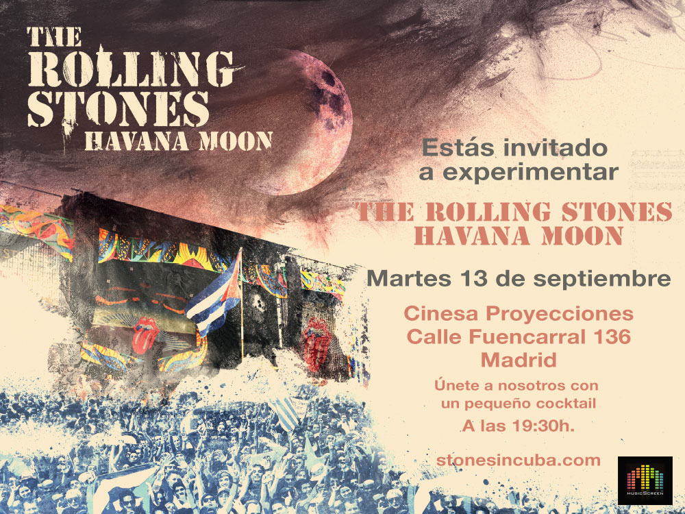 Stones in Cuba Previw Invite Madrid